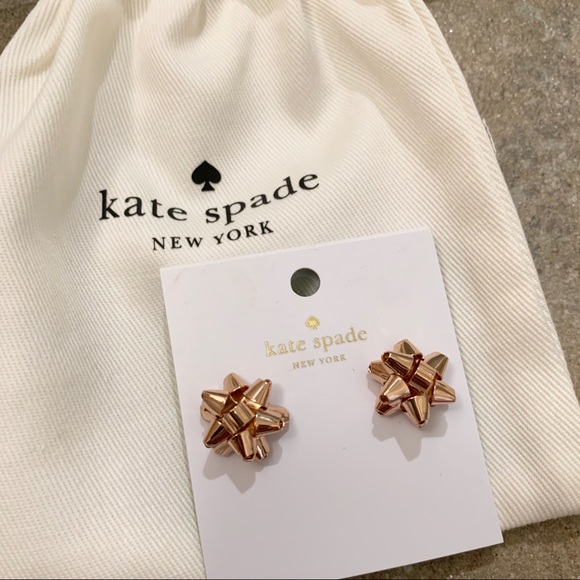 kate spade Jewelry - KATE SPADE BOURGEOIS BOW EARRINGS DUST BAG INCLUDE